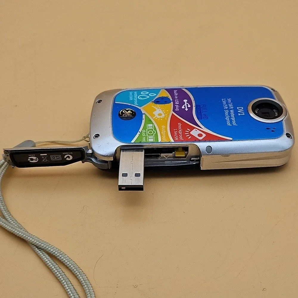 GE DV1 HD 1080P Digital Camera Video Compact Tested Working Y2K Frutier Aero